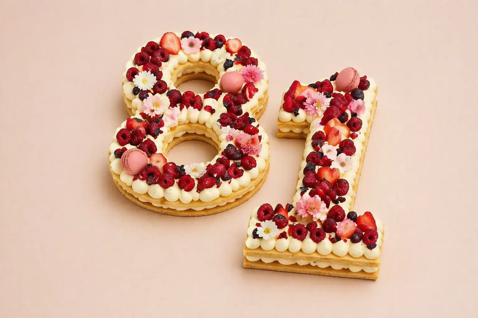 Number cake et letter cake