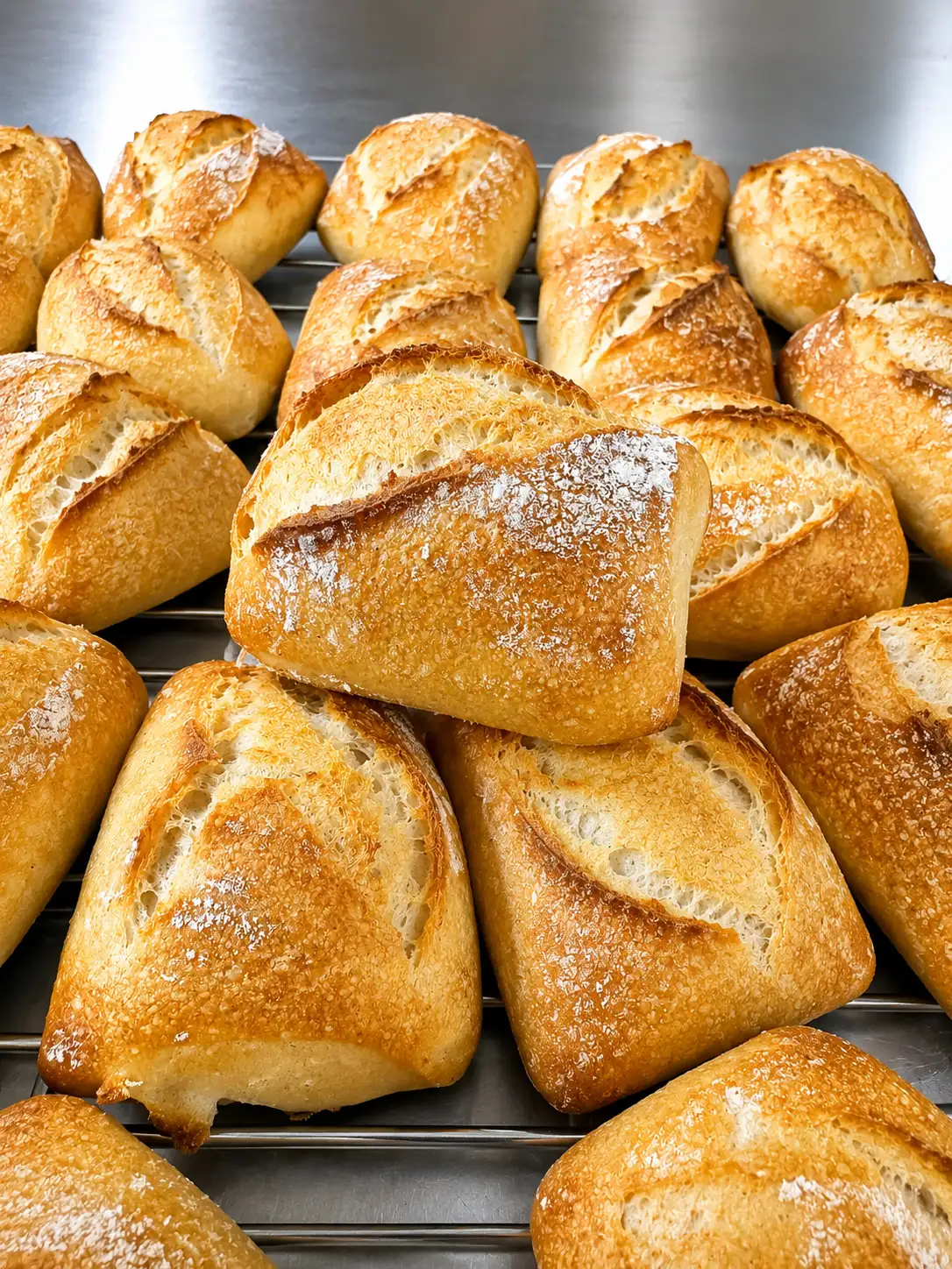 Plateaux de petits pains individuels
